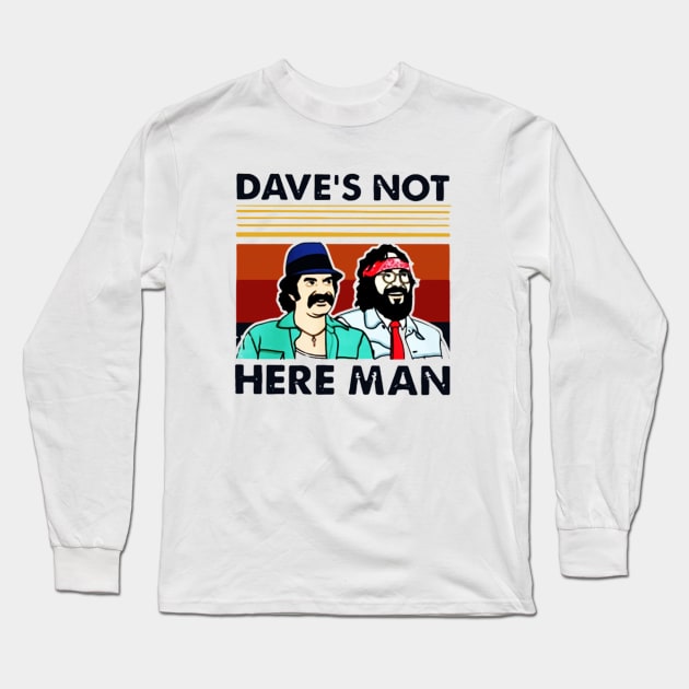 dave's not here man Long Sleeve T-Shirt by chelemcfarl